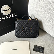 Chanel Medium Caviar Vanity Bag Black - 1