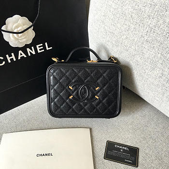 Chanel Medium Caviar Vanity Bag Black