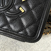 Chanel Small Makeup Caviar Vanity Bag Black - 4