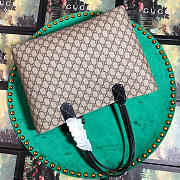 Gucci Tote Calfskin Bag Black 368568 - 6