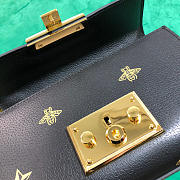 Gucci Padlock Bee Star small shoulder bag black 432182 - 6