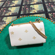 Gucci Padlock Bee Star small shoulder bag White 432182 - 2