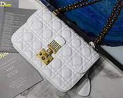 Dior Addict Lambskin retro chain White bag - 1