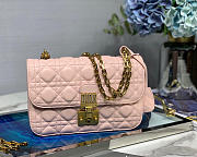 Dior Addict Lambskin retro chain Pink bag - 1