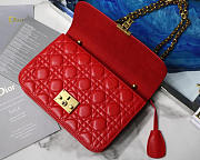 Dior Addict Lambskin retro chain Red bag - 4