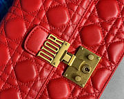 Dior Addict Lambskin retro chain Red bag - 3