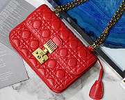 Dior Addict Lambskin retro chain Red bag - 5
