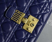 Dior Addict Lambskin retro chain Blue bag - 2