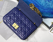 Dior Addict Lambskin retro chain Blue bag - 4