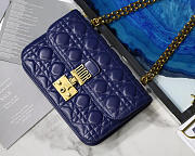 Dior Addict Lambskin retro chain Blue bag - 6
