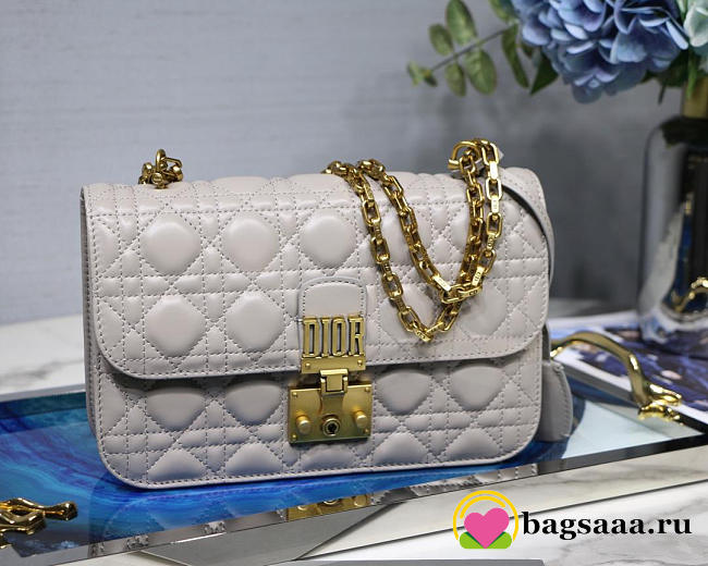 Dior Addict Lambskin retro chain Beige bag - 1