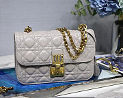 Dior Addict Lambskin retro chain Beige bag - 1