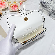 Dior Saddle Waistband Saddle white bag 17cm - 5