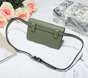 Dior Saddle Waistband Saddle green bag 17cm - 4