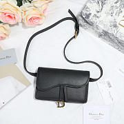 Dior Saddle Waistband Saddle Black bag 17cm - 1