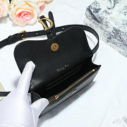 Dior Saddle Waistband Saddle Black bag 17cm - 6