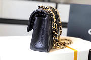 Chanel Double Flap Bag Lambskin Black with Gold Hardware 23cm Bagsaa - 5