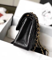 Chanel Double Flap Bag Caviar Black with Gold Hardware 23cm Bagsaa - 5
