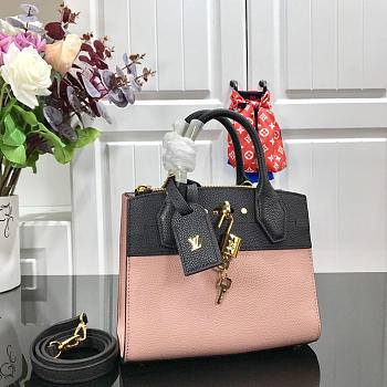 Louis Vuitton 2019SS Mini Calfskin handbag Pink with Black