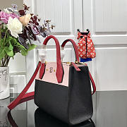 Louis Vuitton 2019SS Mini Calfskin handbag Black with Pink - 5