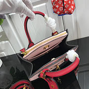 Louis Vuitton 2019SS Mini Calfskin handbag Black with Pink - 4