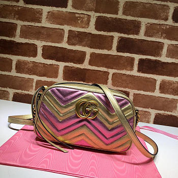 Gucci Original Gold with Purple Handbag Bagsaa