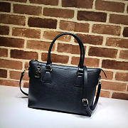 Bagsaa Gucci Calfskin Black Handbag - 5