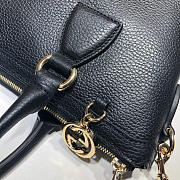 Bagsaa Gucci Calfskin Black Handbag - 2