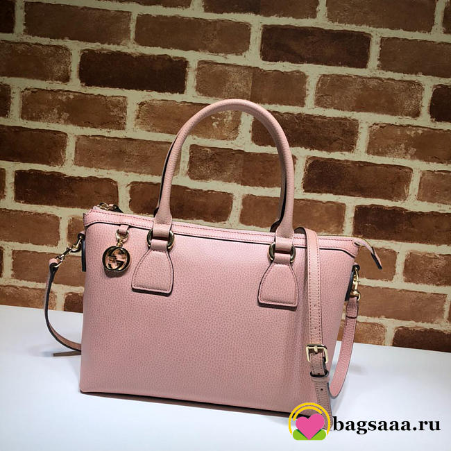 Bagsaa Gucci Calfskin Pink Handbag - 1