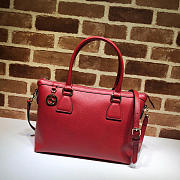 Bagsaa Gucci Calfskin Red Handbag - 1