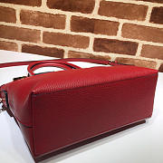Bagsaa Gucci Calfskin Red Handbag - 6