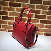 Bagsaa Gucci Calfskin Red Handbag - 4
