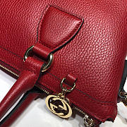 Bagsaa Gucci Calfskin Red Handbag - 2