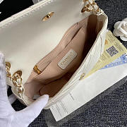 Chanel Original Lambskin Flap Bag with White Bagsaa - 6