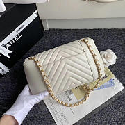 Chanel Original Lambskin Flap Bag with White Bagsaa - 4