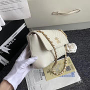 Chanel Original Lambskin Flap Bag with White Bagsaa - 2