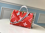 LV Speedy Bandoulière Red and Pink Handbag 30cm M44572  - 2