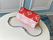 LV Speedy Bandoulière Red and Pink Handbag 30cm M44572  - 3