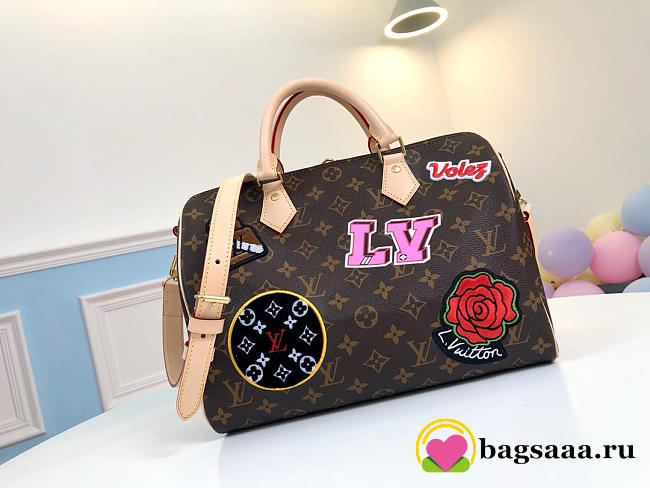 LV Speedy Monogram Handbag 30cm N43989  - 1