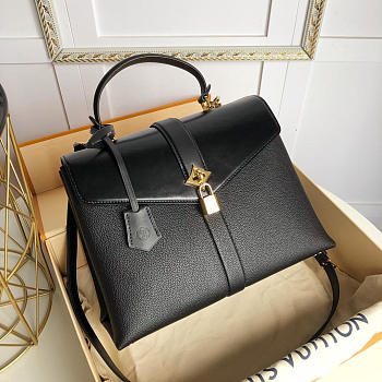 Louis Vuitton ROSE DES VENTS medium Calf skin handbag Black M53816