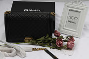 Chanel Leboy Bag Calfskin In Black 30cm - 6
