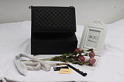 Chanel Leboy Bag Calfskin In Black 30cm - 5