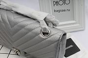 Chanel Flap Bag Caviar Bag 25cm with Silver Hardware - 2