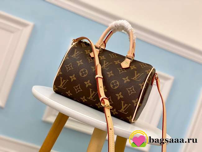 Louis Vuitton Mini Monogram Nano Speedy M61251 20cm Bagsaa - 1