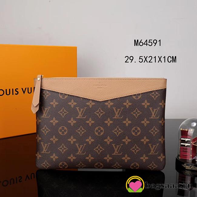 Louis Vuitton Monogram Canvas Daily Pouch Sesame M64591 - 1