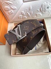 Louis Vuitton Monogram Belt Silver Hardware Bagsaa - 2