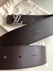 Louis Vuitton Monogram Belt Silver Hardware Bagsaa - 4