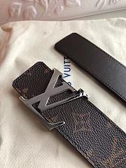 Louis Vuitton Monogram Belt Silver Hardware Bagsaa - 6