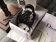 Dior Mini Lady Dior Leather Black Mini Handbag 17cm - 1