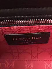 Dior Mini Lady Dior Leather Black Mini Handbag 17cm - 6